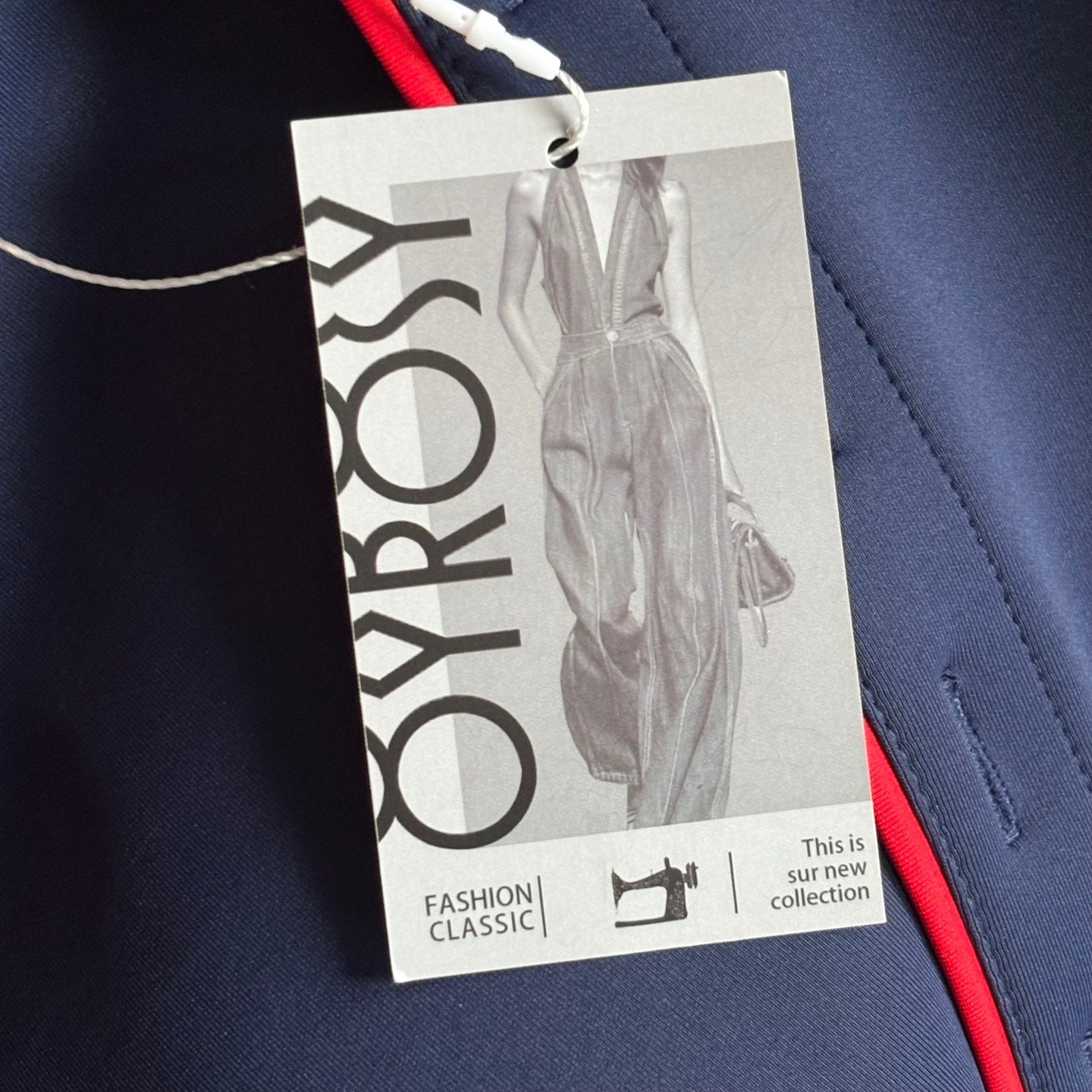 Oyrosy Retro 60s Style Maxi Dress | XL | Navy Red Mod 1970s