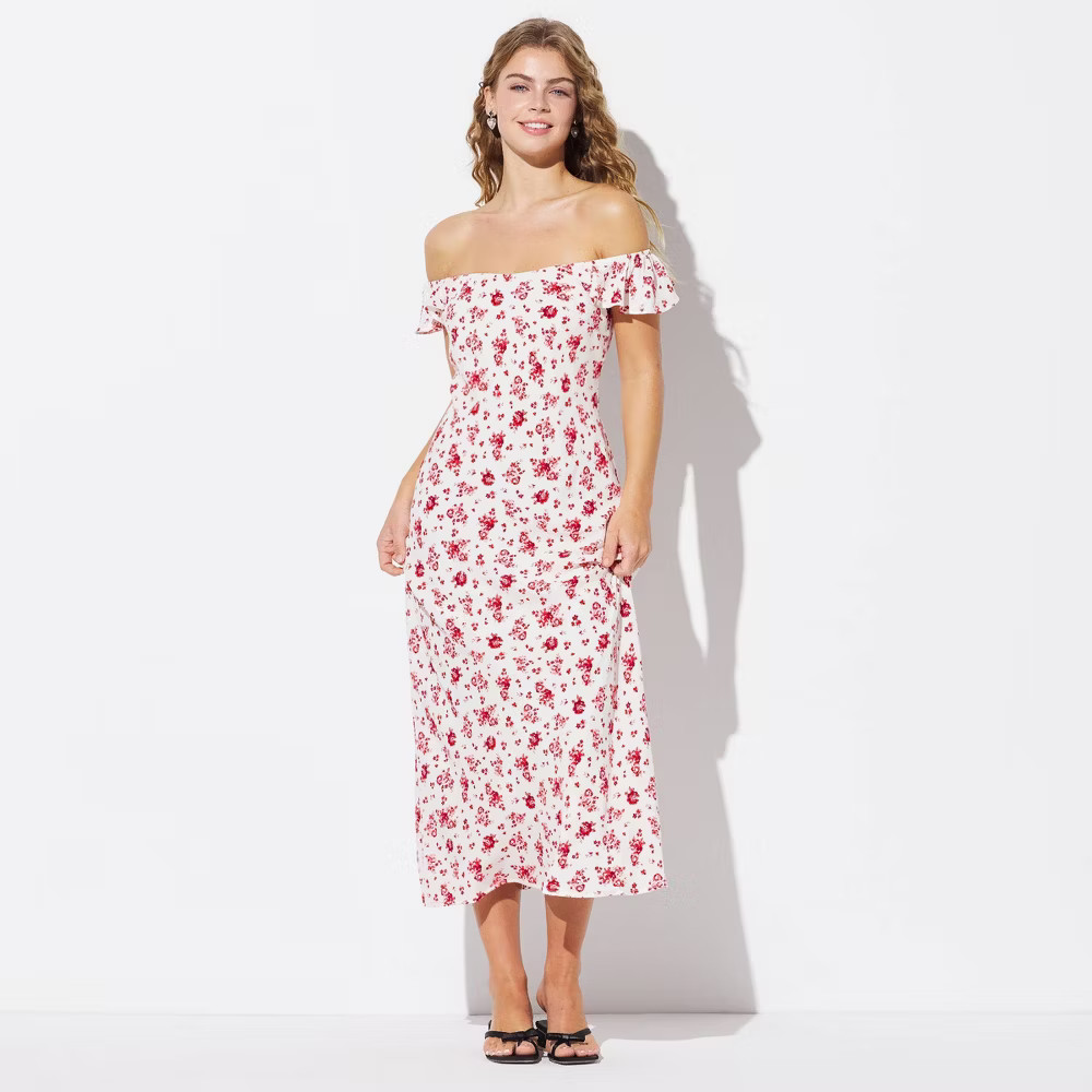 Women Flutter Cap Sleeve Tie Back Maxi Slip Dress – Wild Fable
