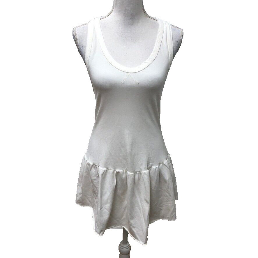 Free People Movement Esme Tunic Tank Dress Womens Medium White Tennis Athleisure