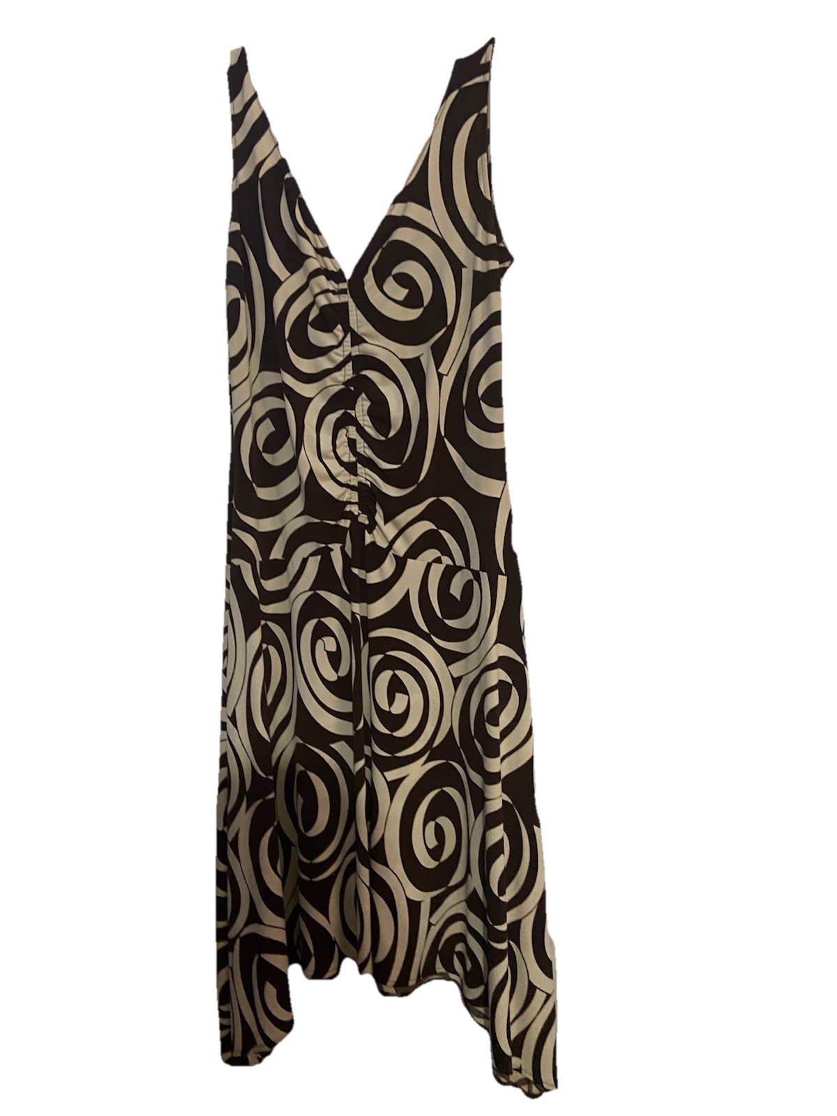 London Times Womens Brown Dress Sleeveless Sz 12
