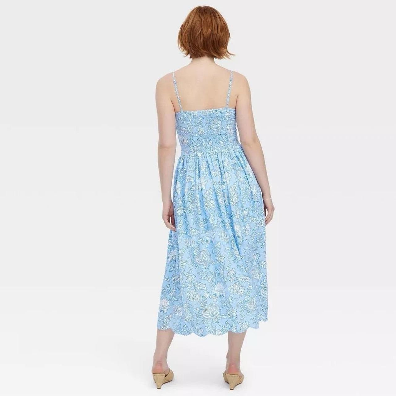 NWT Women’s Roller Rabbit X Target Amanda Blue Floral Paisley Midi Dress Size M