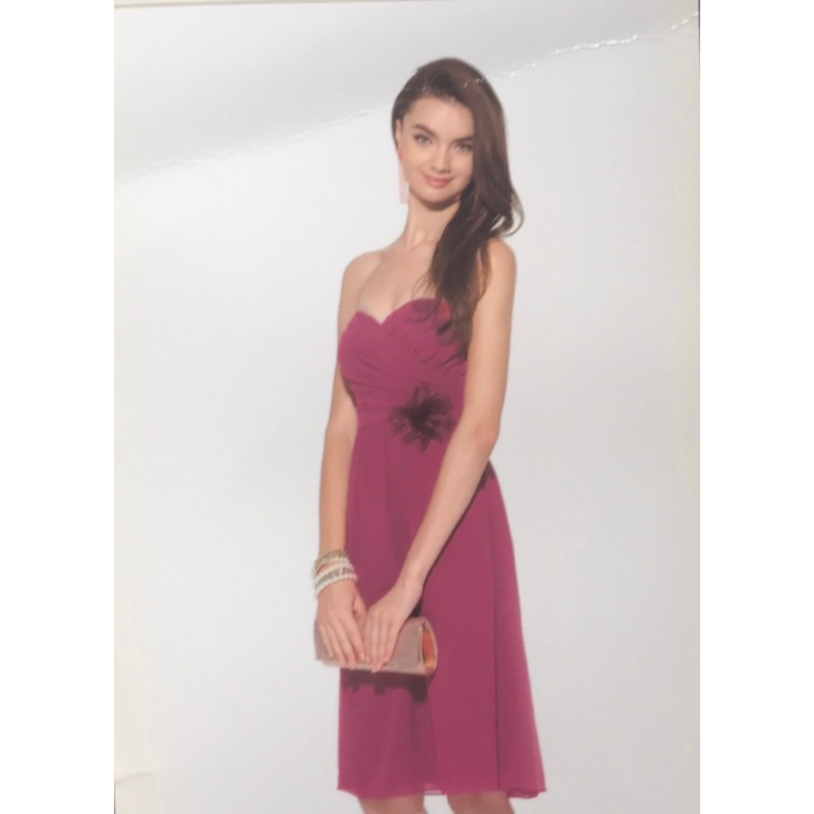 Jasmine NWOT Georgette Dress in Deep/Plum 6