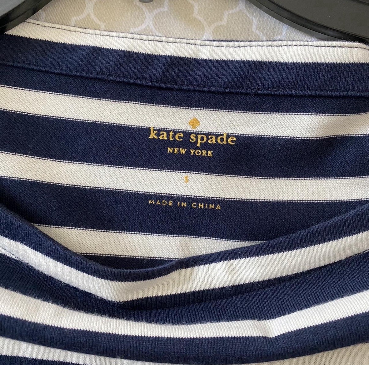 kate spade new york Striped T-Shirt Dress