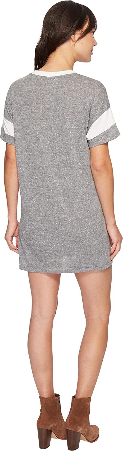 Alternative 247657 Womens Powder Shift Dress Eco Black/Eco Ivory Size Medium