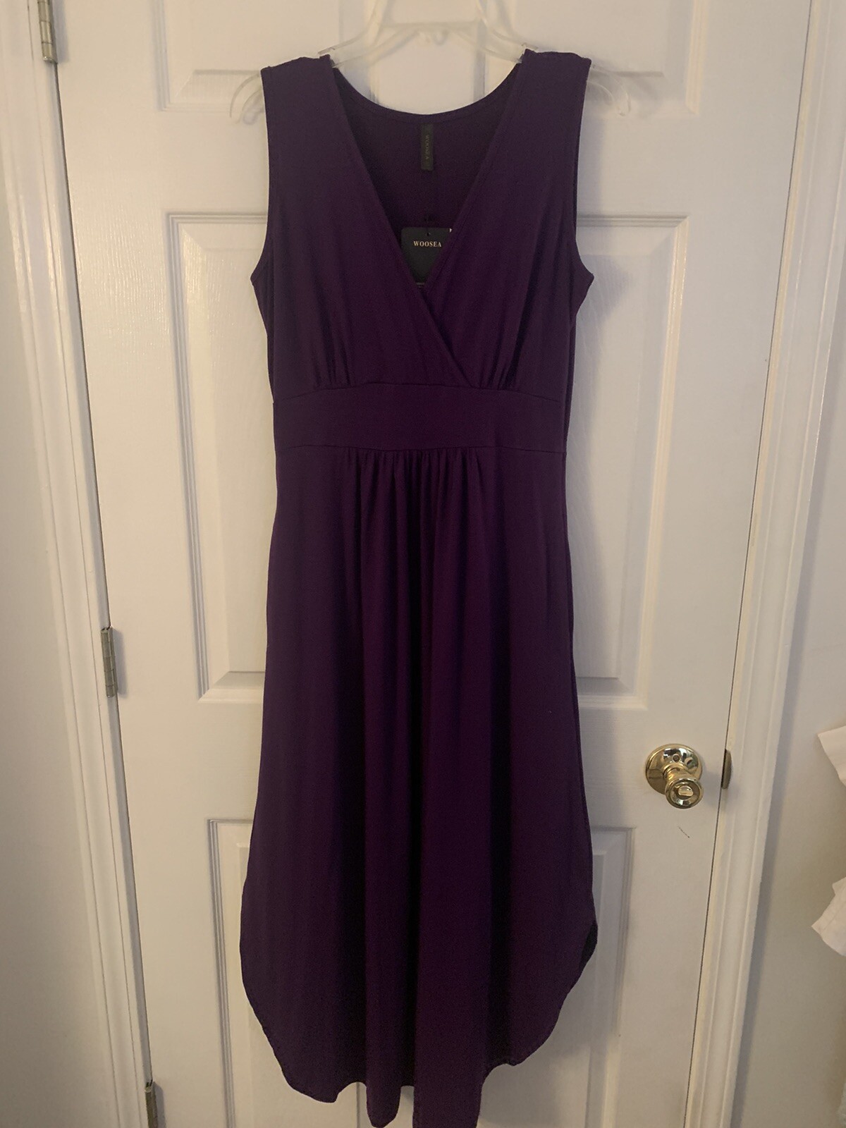 Woosea Maxi Casual Dress, Purple, NWT, Size L, Loose Fitting, Cover Up