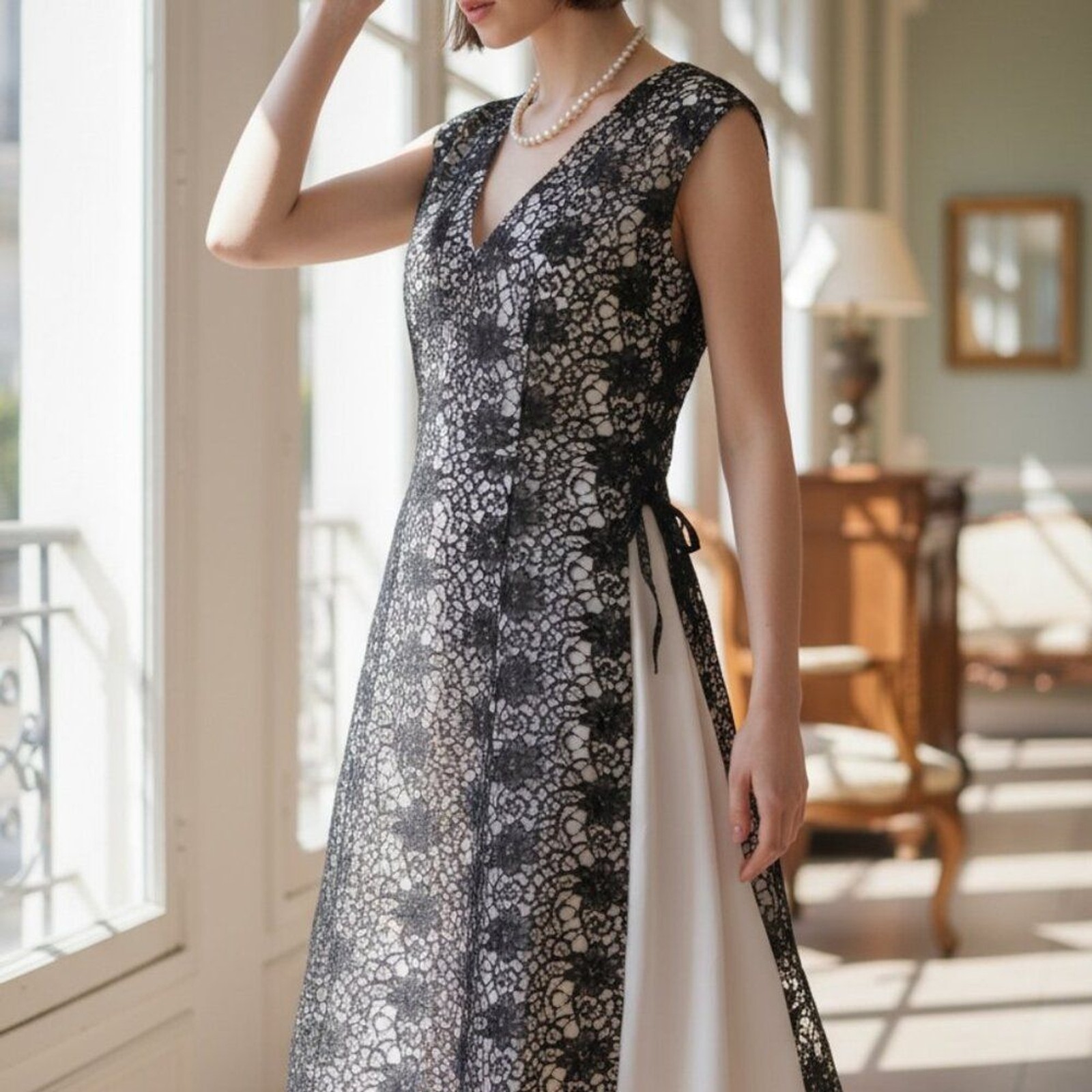 Bettie Page by Tatyana Lace Circle Dress Retro 50s Style NWT Size XXL