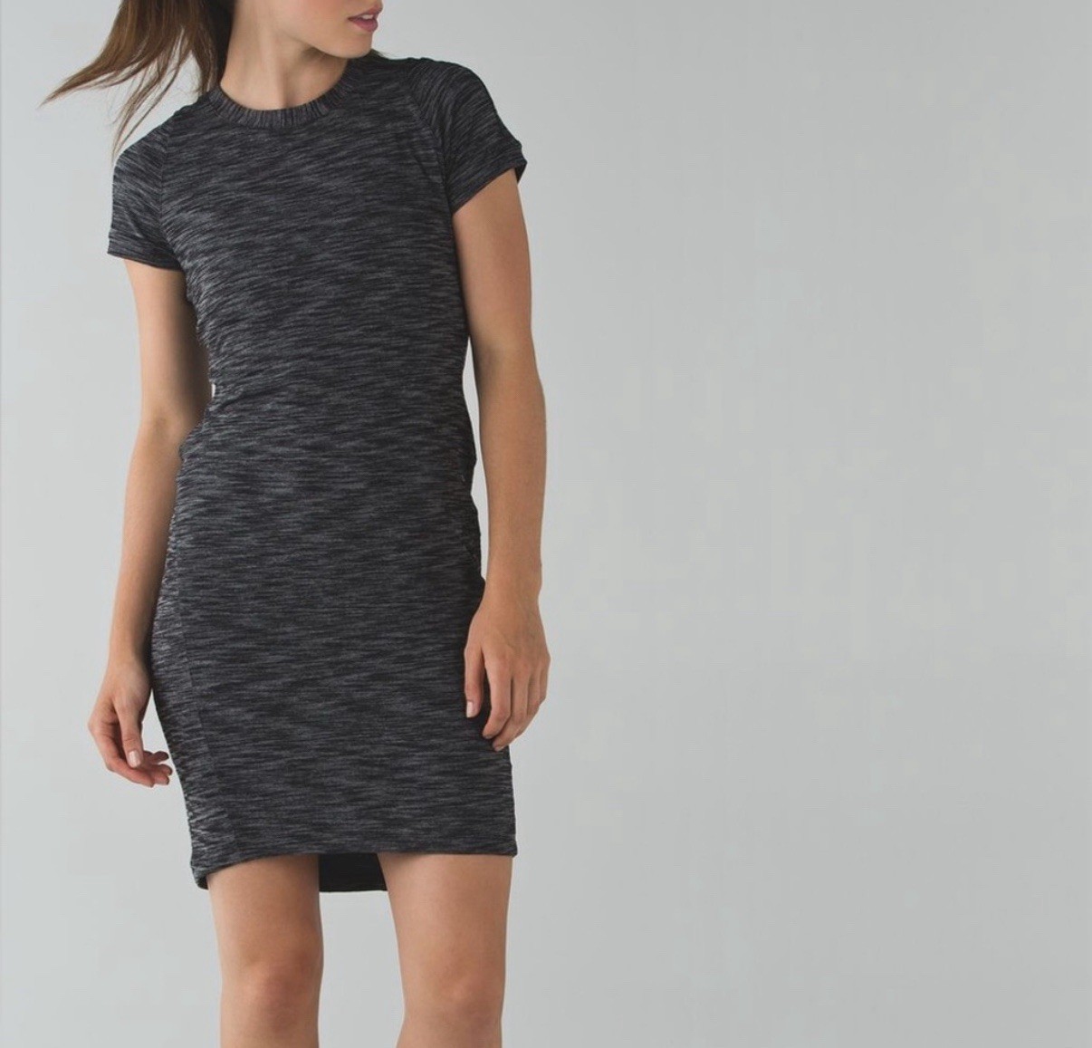 Lululemon & Go Where To Heathered Gray & Green Dress Lot Of 2 Size 10 Womens