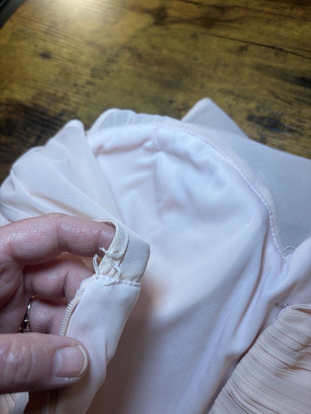 Chiffon Levkoff Sz 10 Long Event Bridesmaid Dress Hook & Eye May Need Work