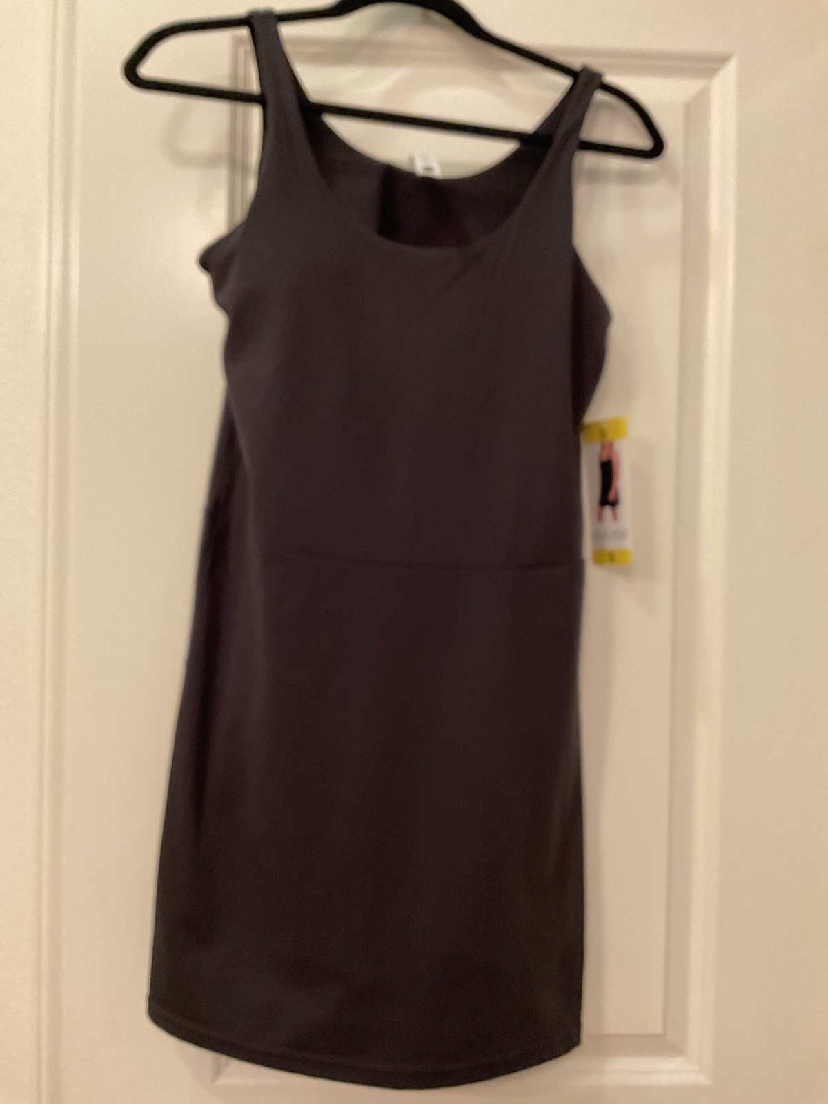 Elle Sport Athletic Black Tank Dress with Shorts sz S