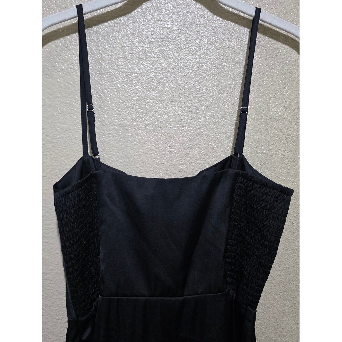 Abercrombie & Fitch Black Slip Dress with Lace Hem Size Small NWT