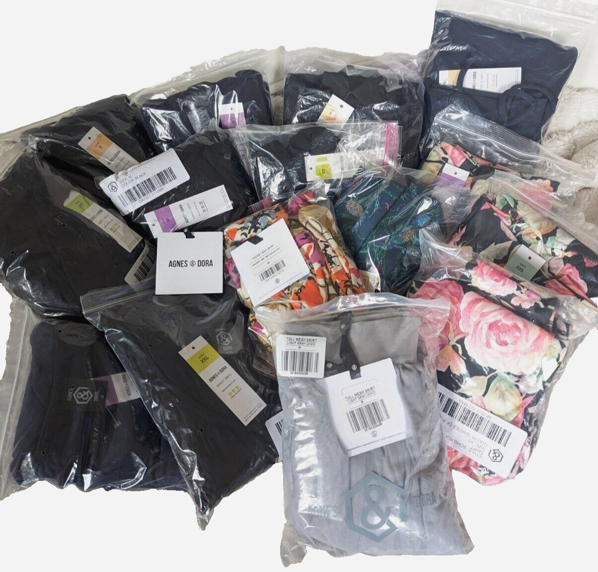 Agnes & Dora DRESSES & SKIRTS Bundle LOT 15 Pieces NWT 💕Sizes XXS XS M L XL XXL