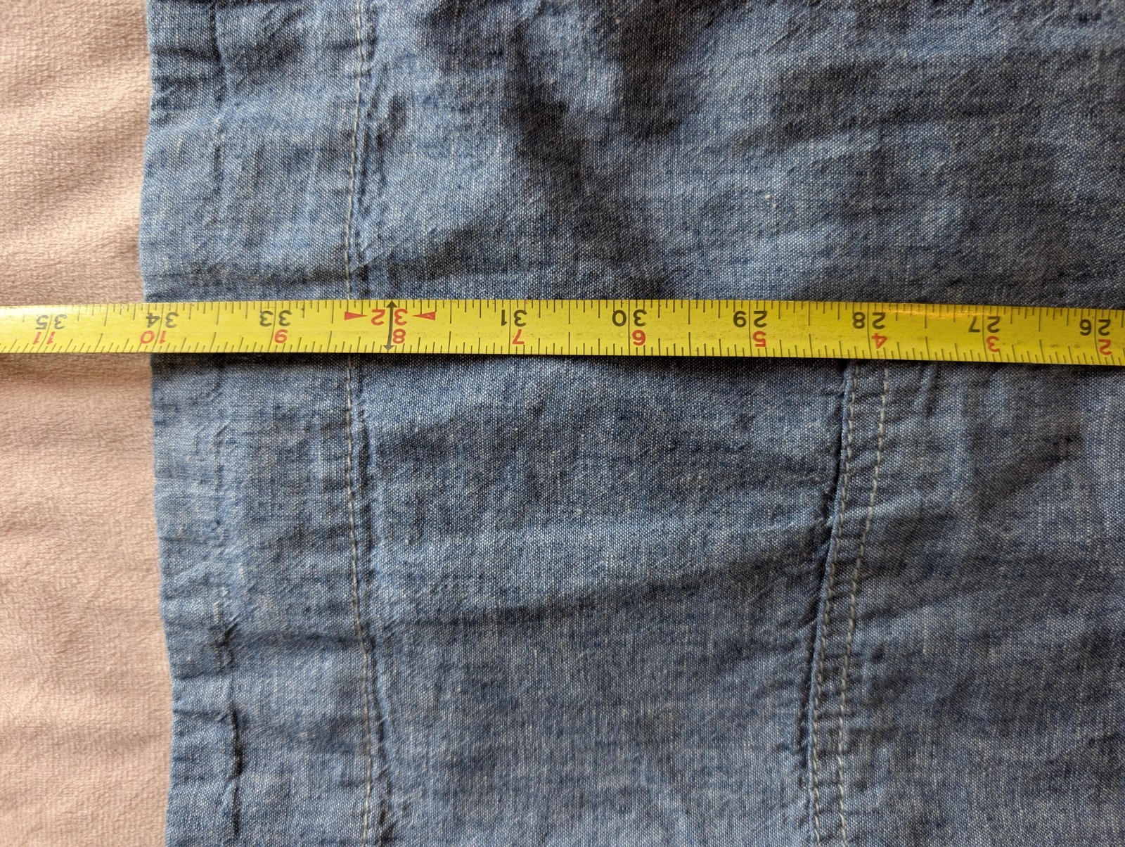Free People Chambray Mini Dress Medium Linen Boho Western Classic Beach Coastal