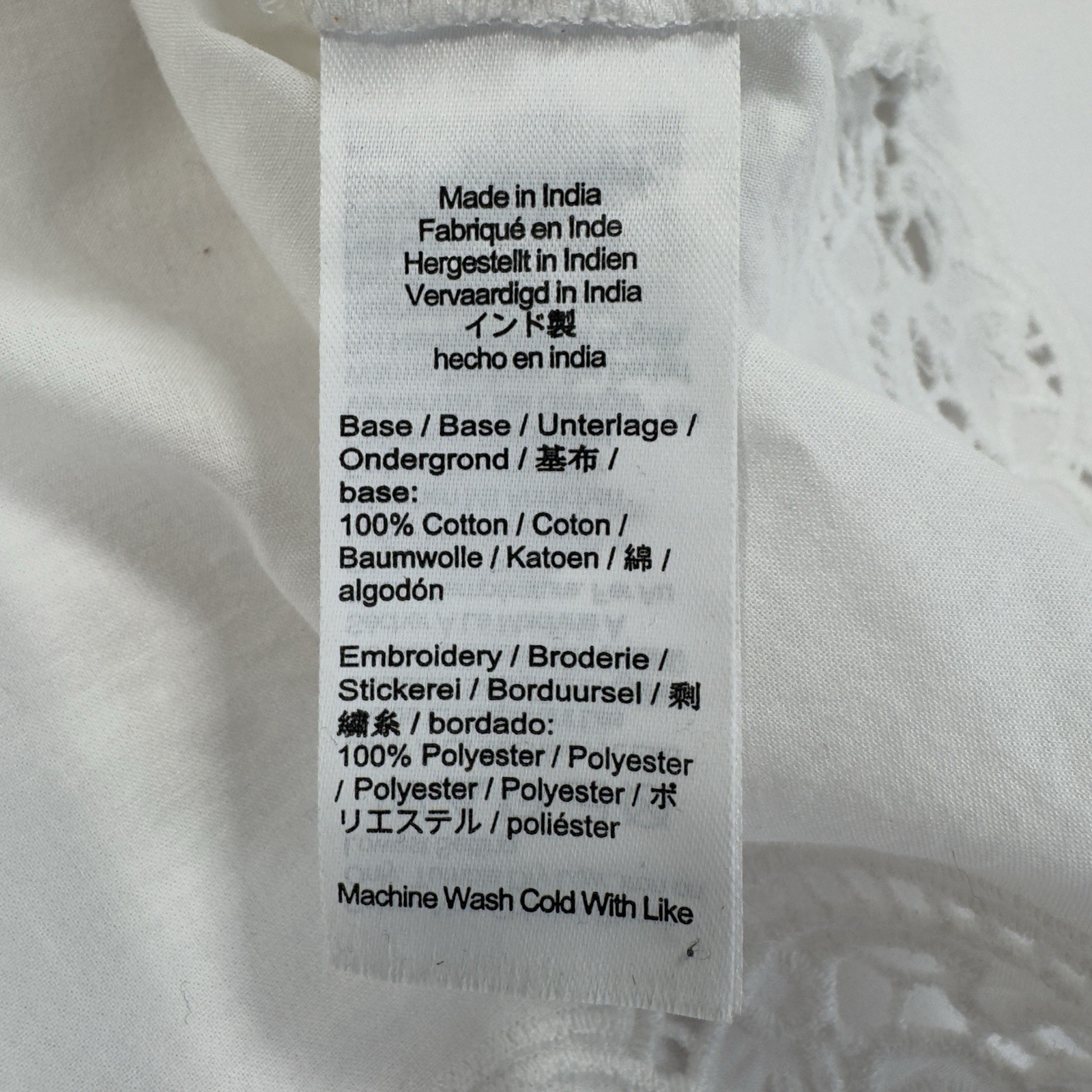 NWT Madewell Sz XXS Pintucked Eyelet Mini Dress White Embroidery Cotton NU568
