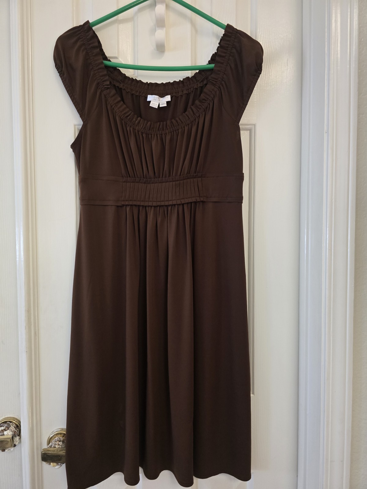 London Times Petite Women’s Dress Size 8P. Chocolate Brown. Free Shipping!