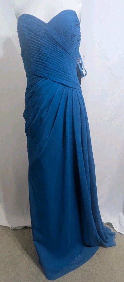 ANGELINA FACCENDA Bridesmaid Cocktail Prom Dress Turquoise Women’s Size 12