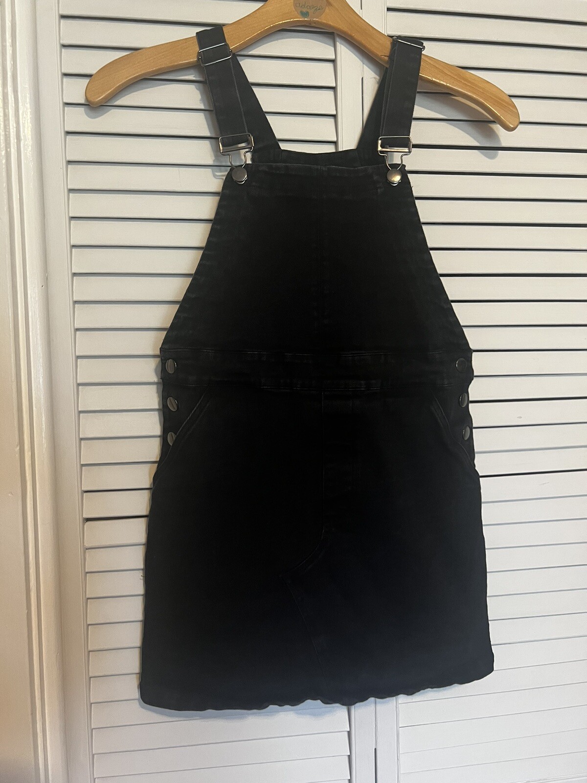 HARPER Women’s Size XXS 2XS Dress Overalls Black Denim Jean
