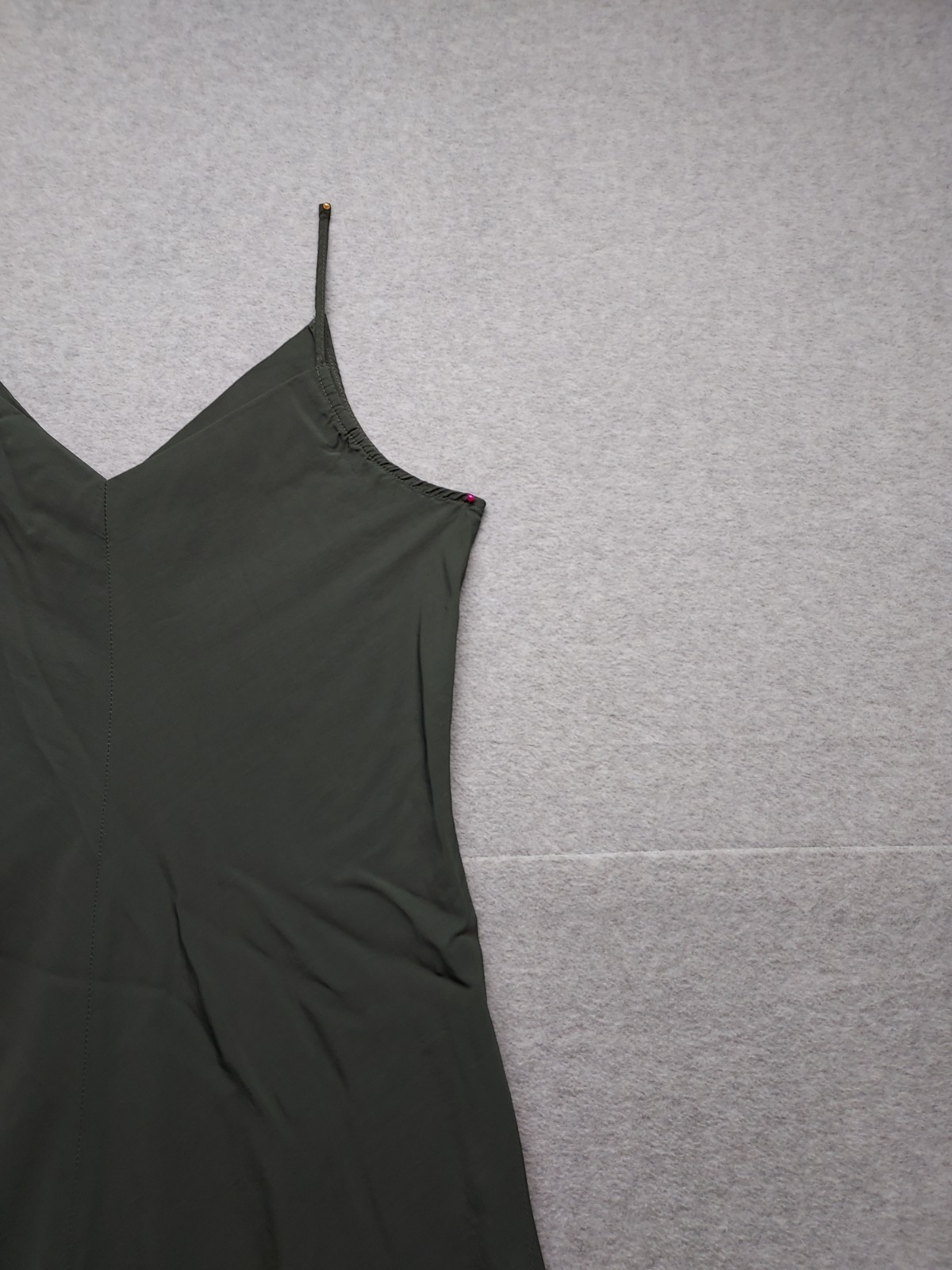 Scanlan Theodore Women Maxi Dress 6 Green Straps V Neck 100% Viscose Cocktail