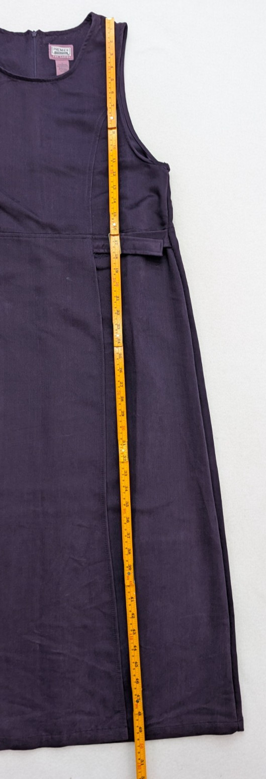 Premier International Women’s Jumper Dress Size L Purple Long Modest FLAWS