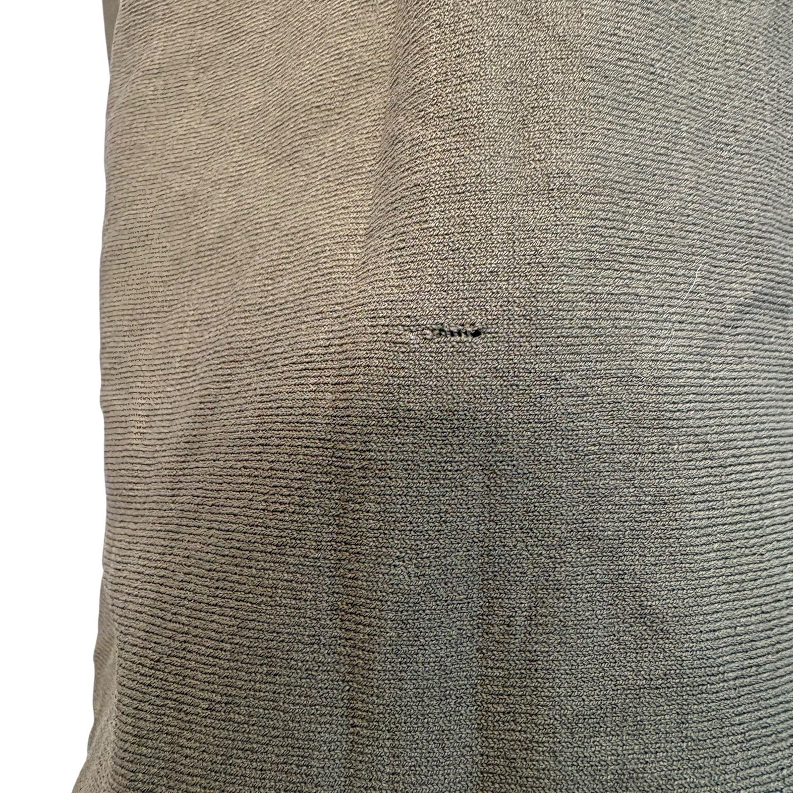 Scanlan Theodore Square Neck Midi Dress Size Large L Khaki Crepe Knit