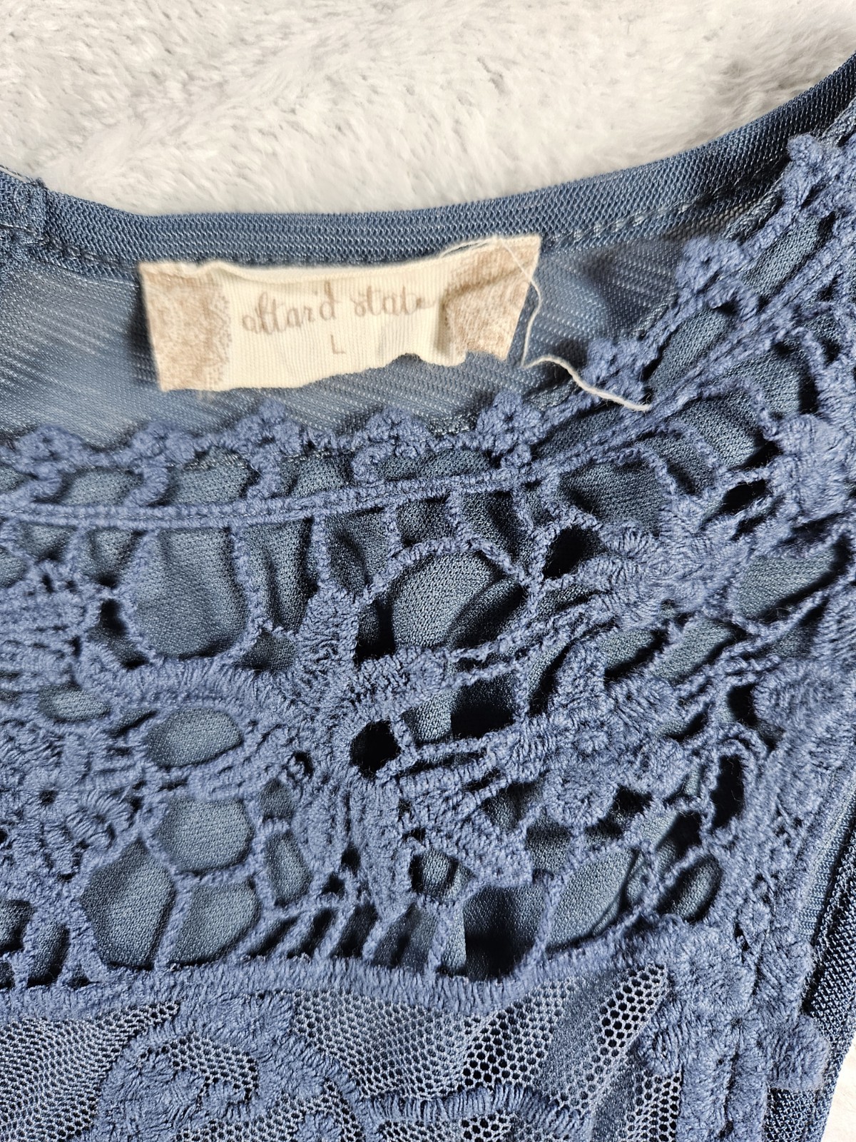 Altar’d State Mini Swing Dress Sleeveless Crochet Flowy Fairycore Whimsical Sz M