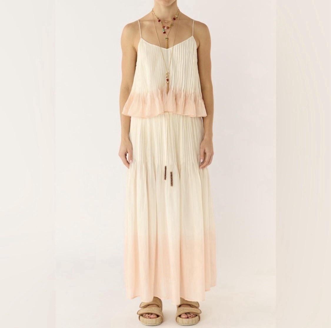 FLANNEL America Limited Edition Ottavia Silk Dip Dye Set Sz XS/S