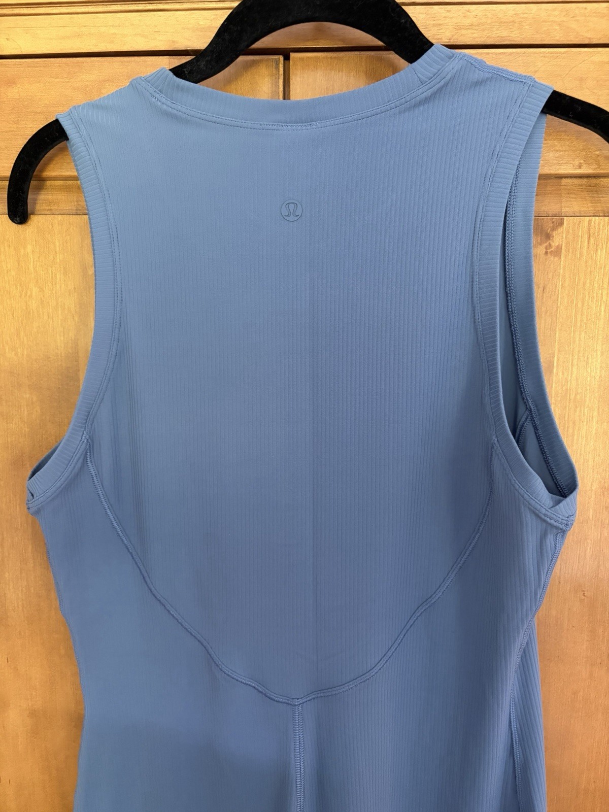 Lululemon All Aligned Ribbed Midi Dress, Oasis Blue, Size 8