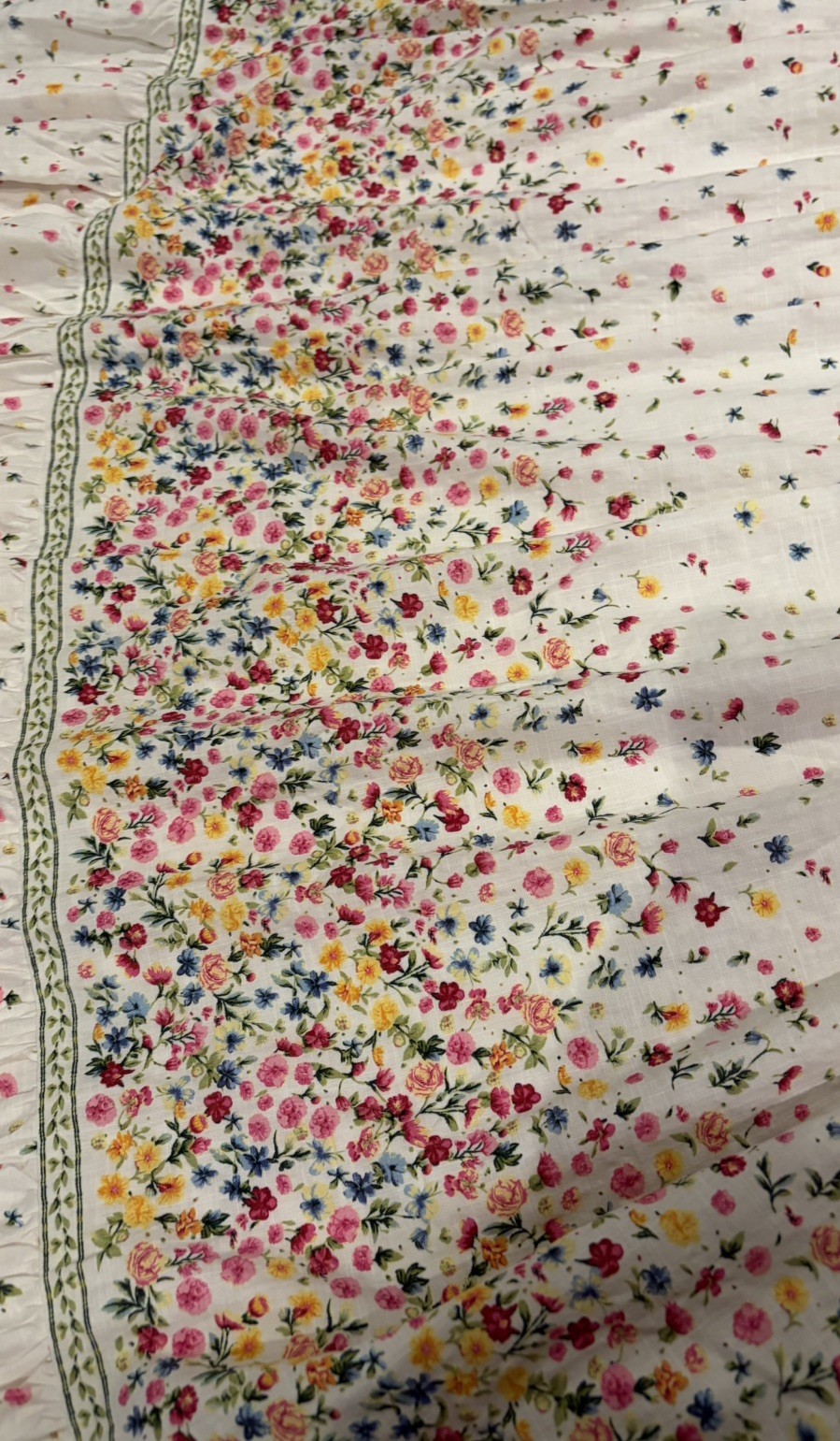 NWT 2X Max Studio Women’s Plus Size Ivory Floral Square Neck Tiered Maxi Dress