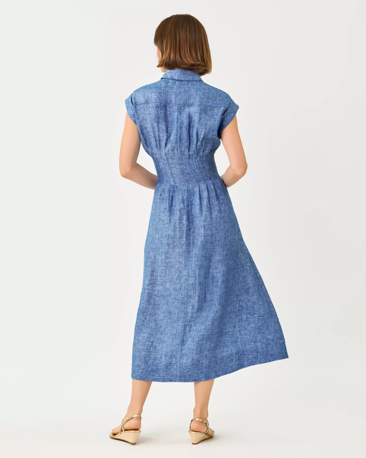 Lilly Pulitzer Tonya Linen Midi Shirtdress, All Size.