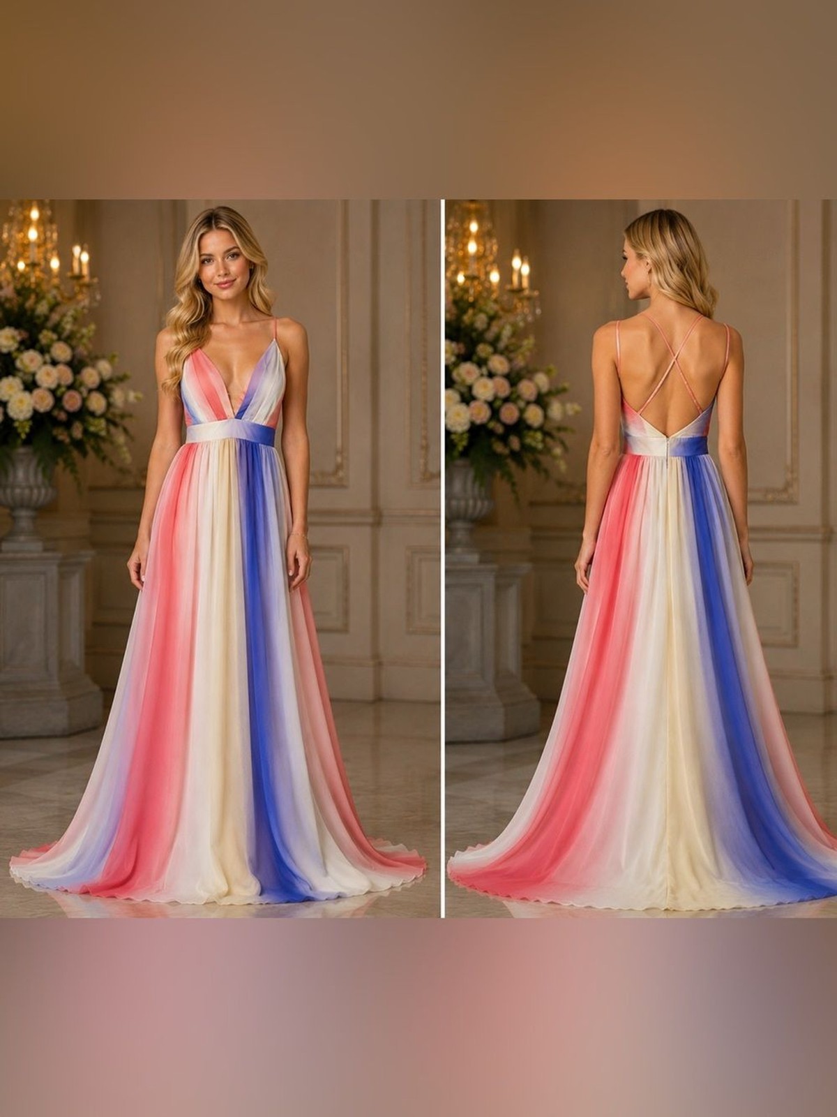 Rainbow Maxi Dress