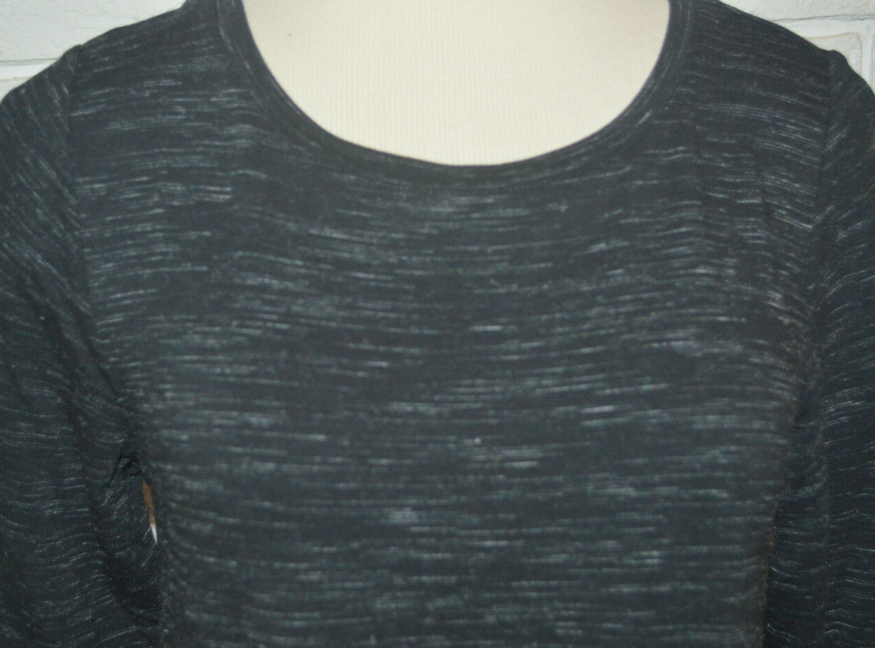 Women’s Hilary Radley Black Blend 3/4 Sleeve Shift Dress Sizes M, XL