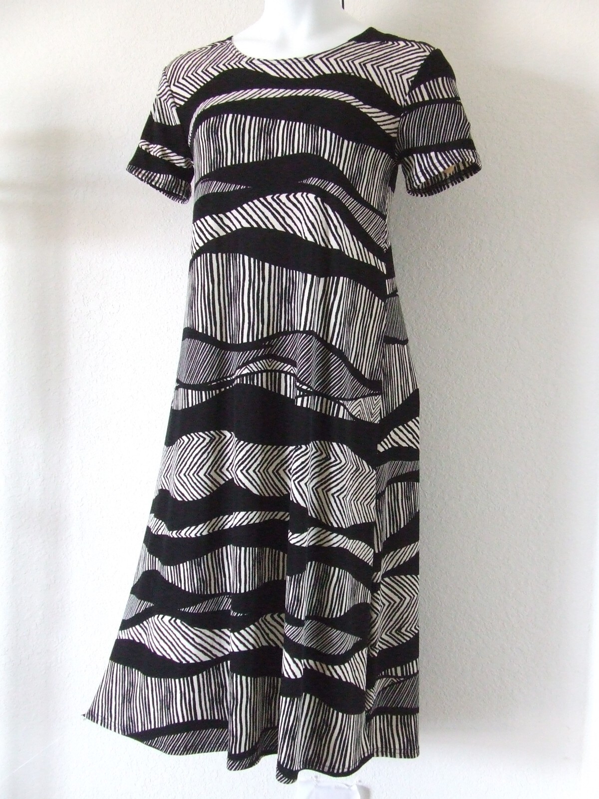 Jostar, Travel Knit Dress, long A-Line, S/S, Stretchy NO-IRON poly/span. 715