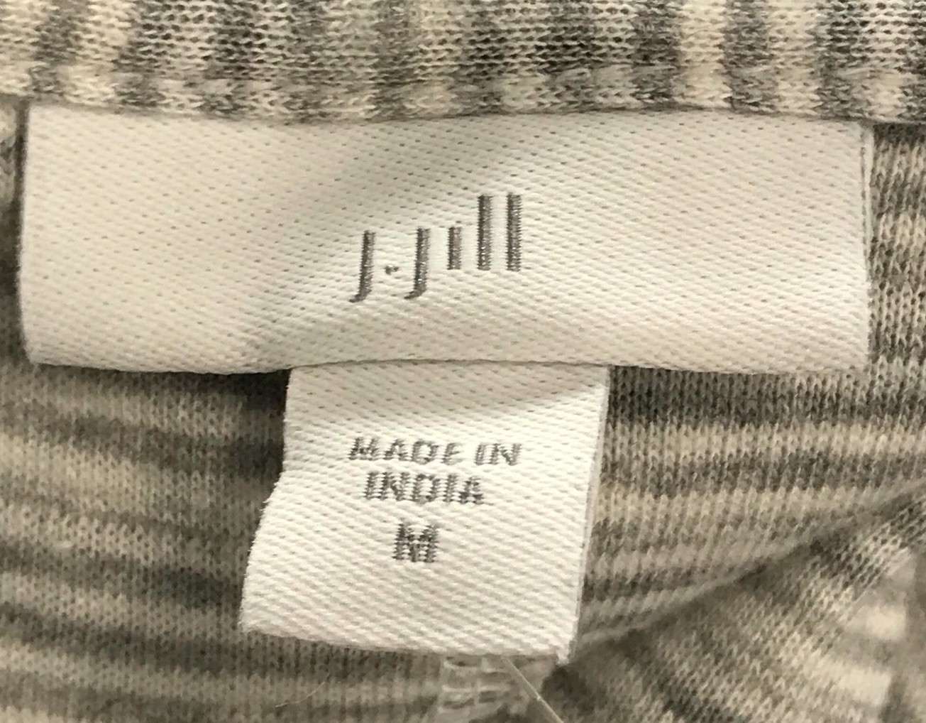 J Jill Soft 100% Cotton Hooded Stripe Hoodie Lightweight Sweatshirt Small