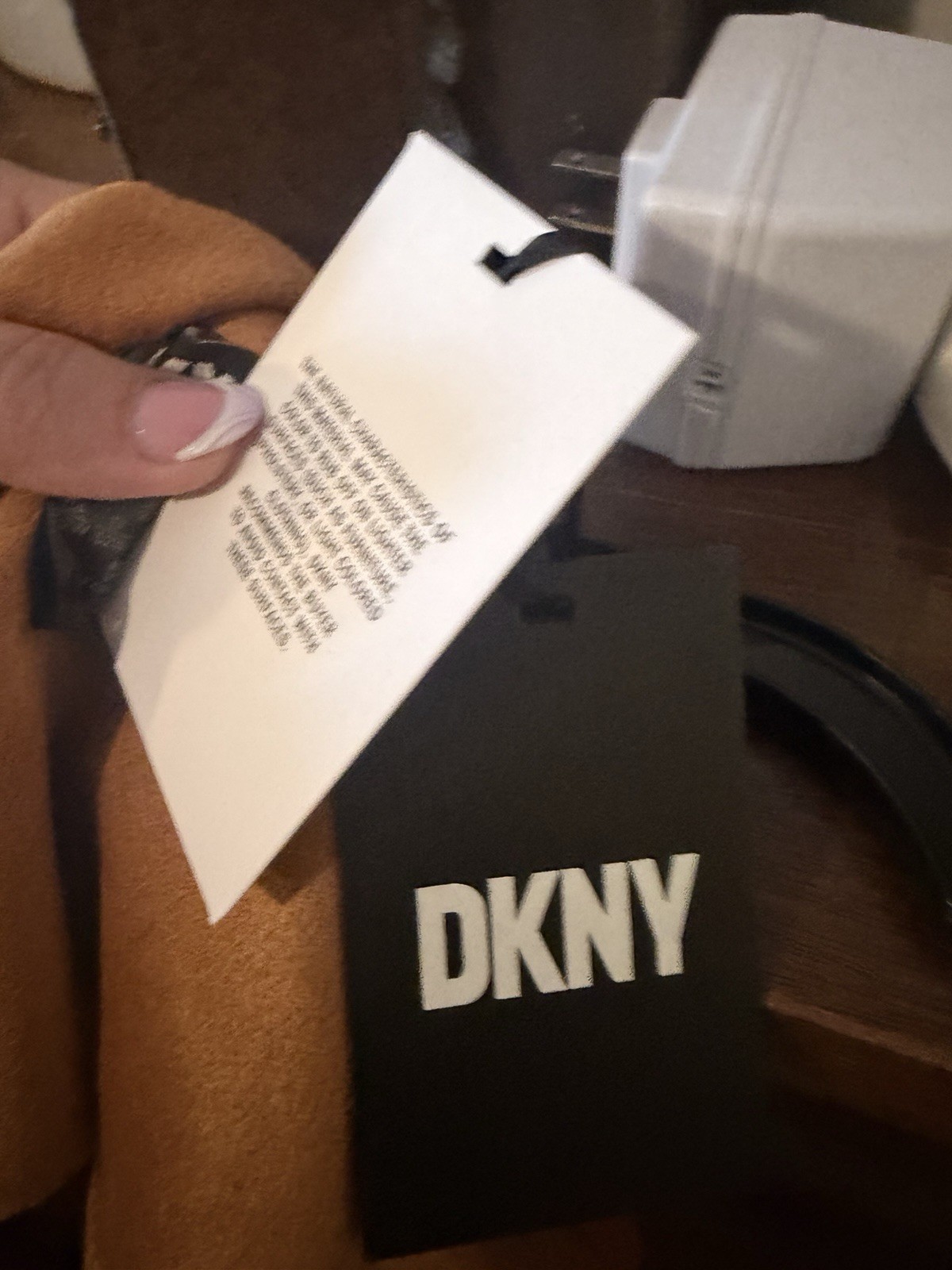 DKNY Suede Look Dress