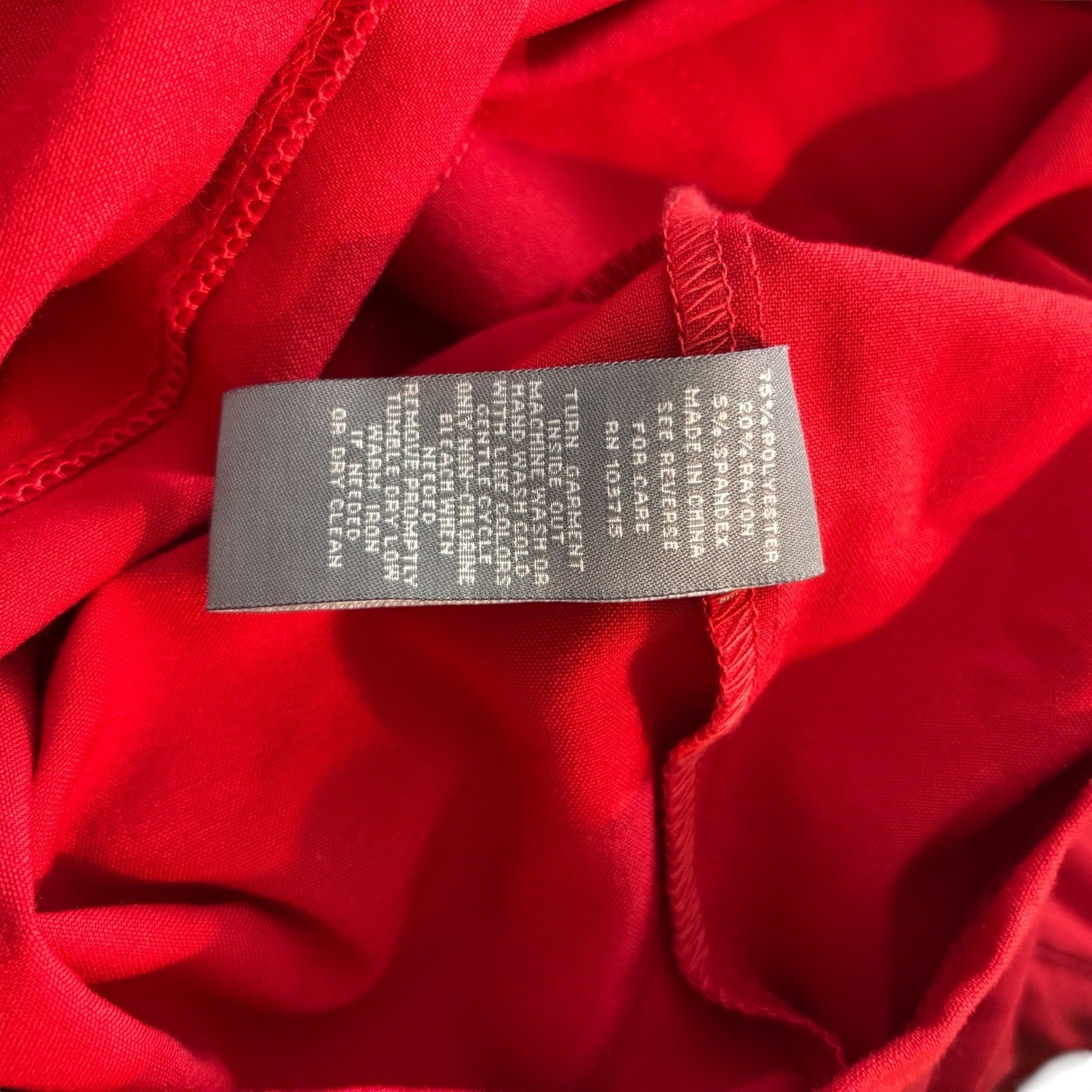 SHARAGANO Red Utility Zip Front Shirt Dress Roll Tab Sleeves Pockets Size 10
