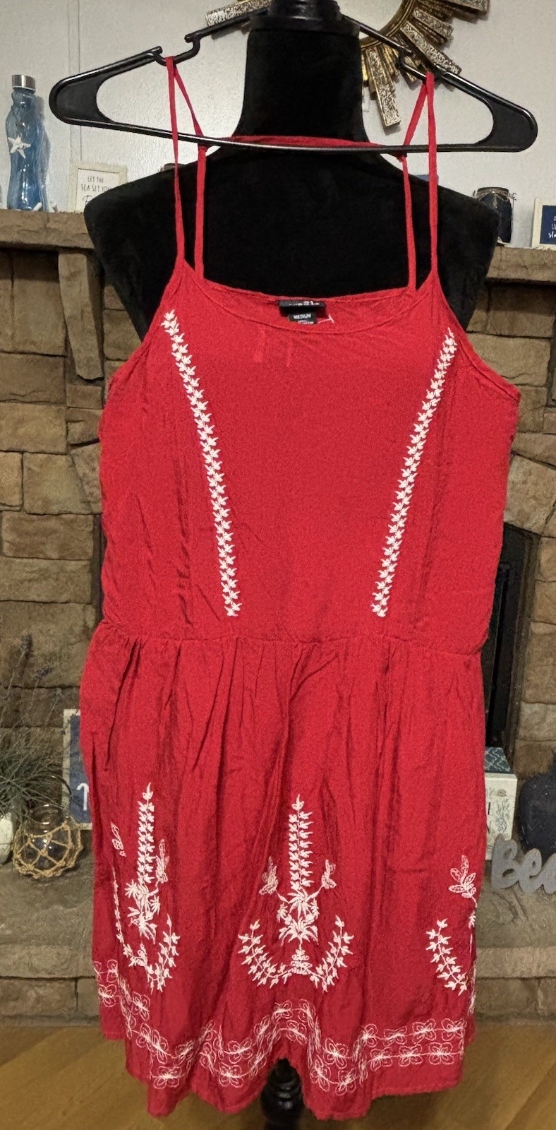 Rue 21 Y2K Ladies Red Sundress Size M- New