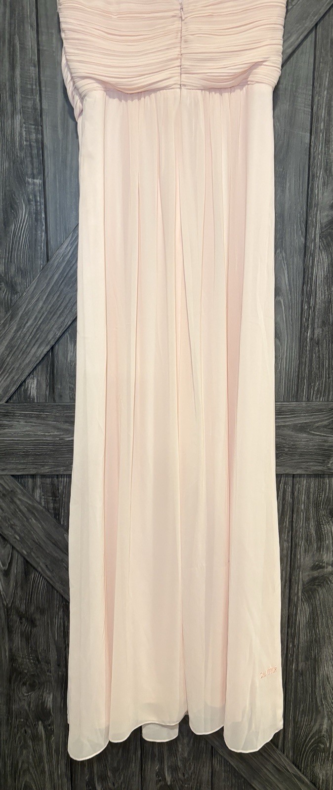 Chiffon Levkoff Sz 10 Long Event Bridesmaid Dress Hook & Eye May Need Work