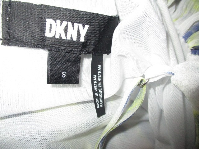 DKNY FAB! Tie Dye Crinkle Chiffon Lined Slip Tank Maxi Dress Size Small