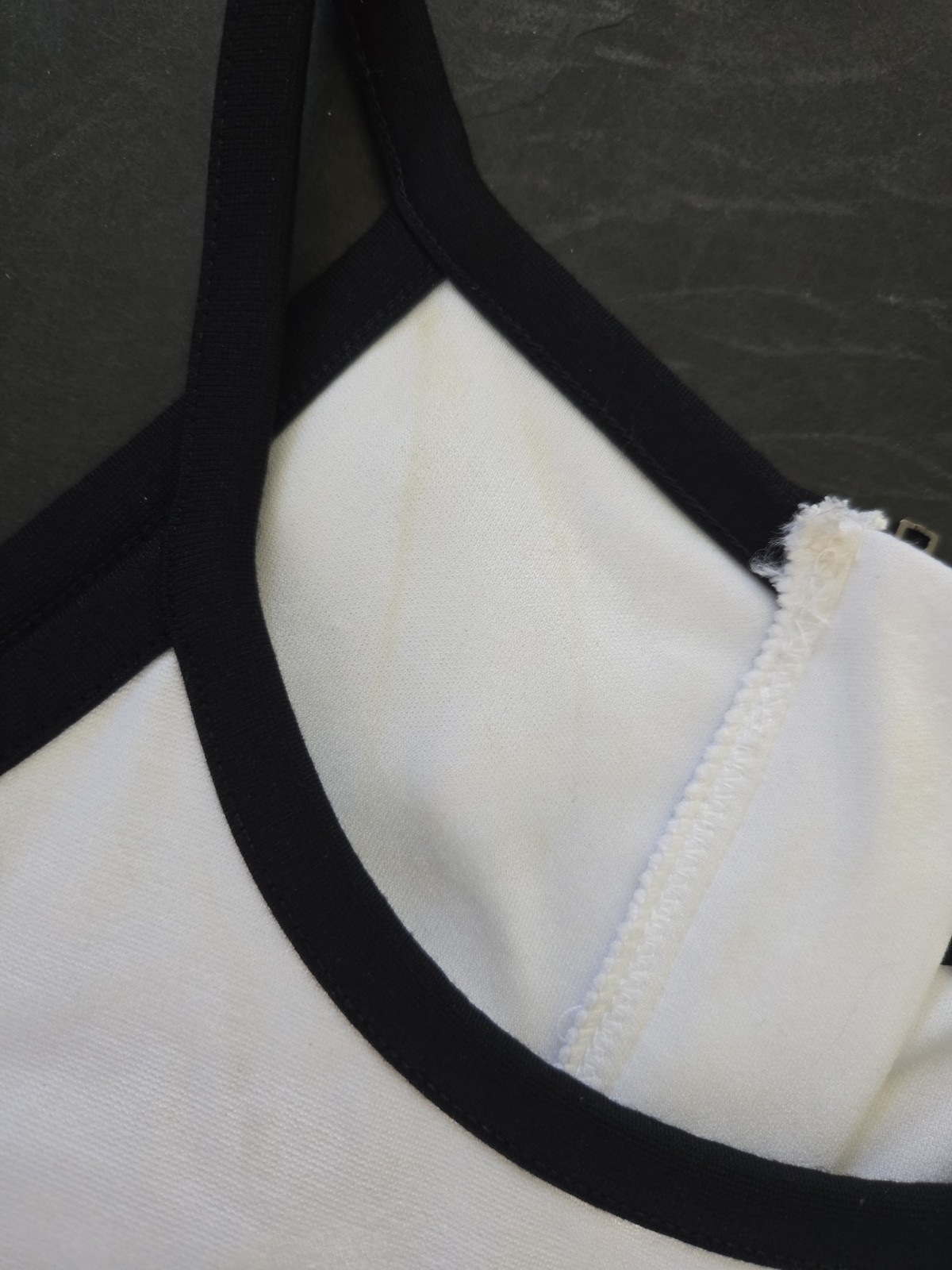 Banana Republic Dress Womens Size 6 Black White Strap Tank Pencil Skirt