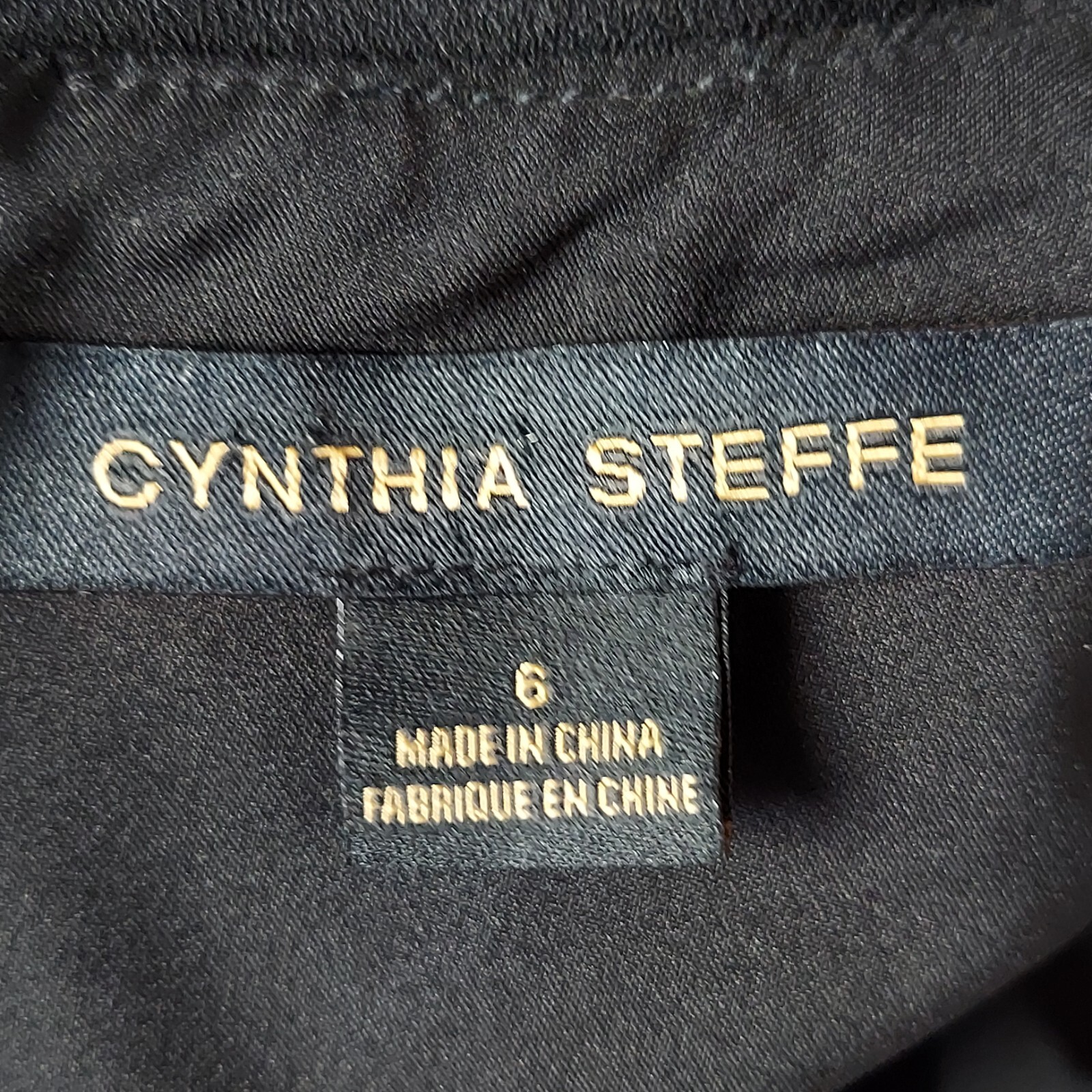 Cynthia Steffe Aline Dress Womens 6 Short Black White Colorblock Career Office