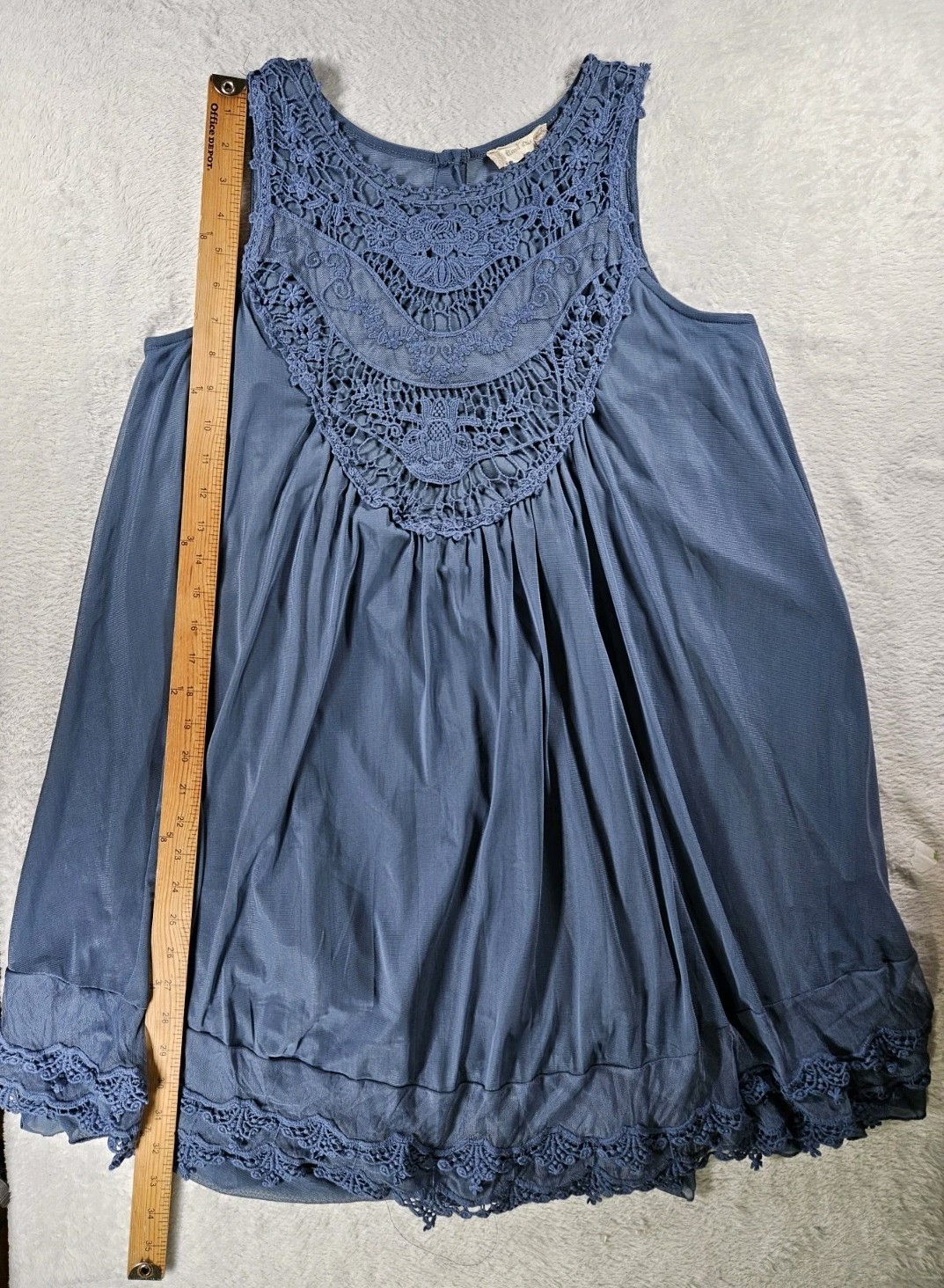 Altar’d State Mini Swing Dress Sleeveless Crochet Flowy Fairycore Whimsical Sz M