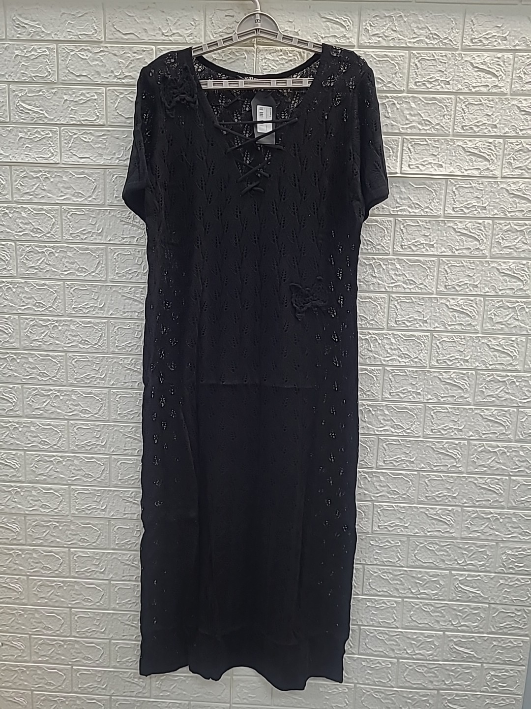 New Disturbia Elnora Moth Crochet Knit Maxi Dress Women’s US Size L