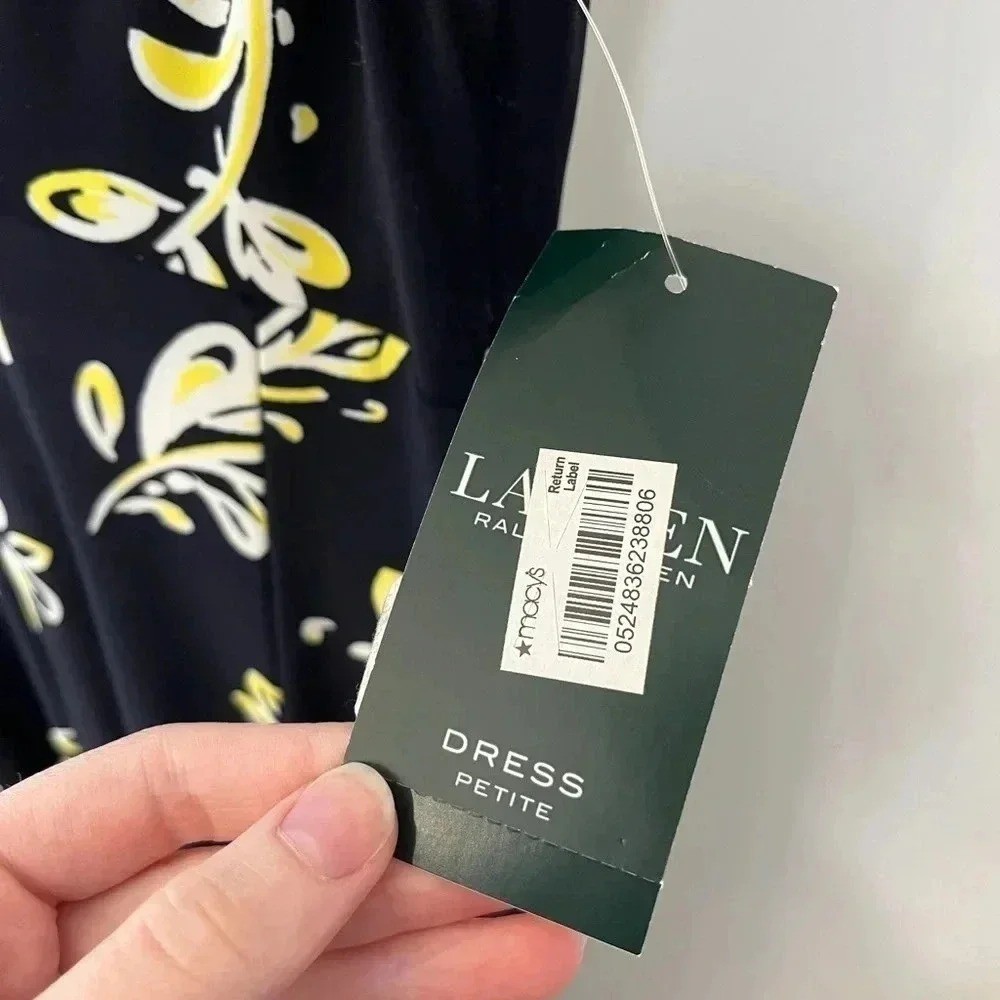 NWT ralph lauren polo spring floral cap sleeve dress