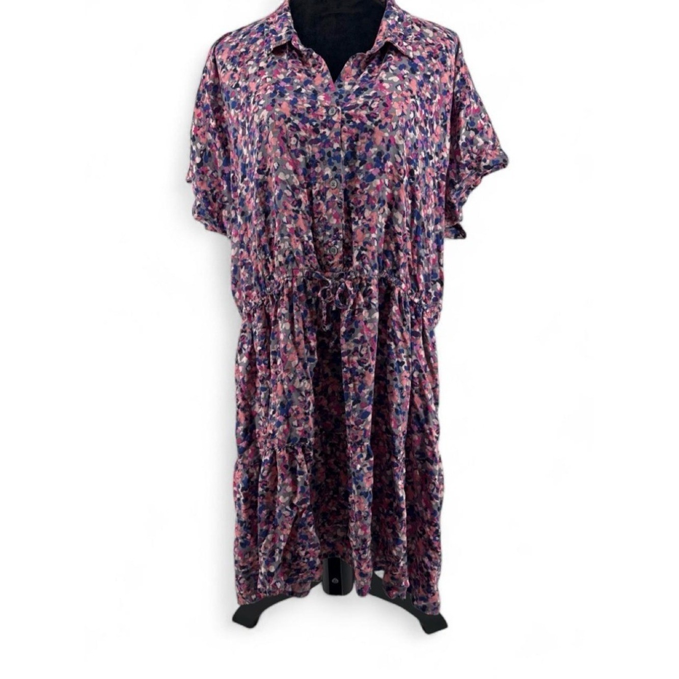 beachlunchlounge Pink, Blue & Coral Floral Dress