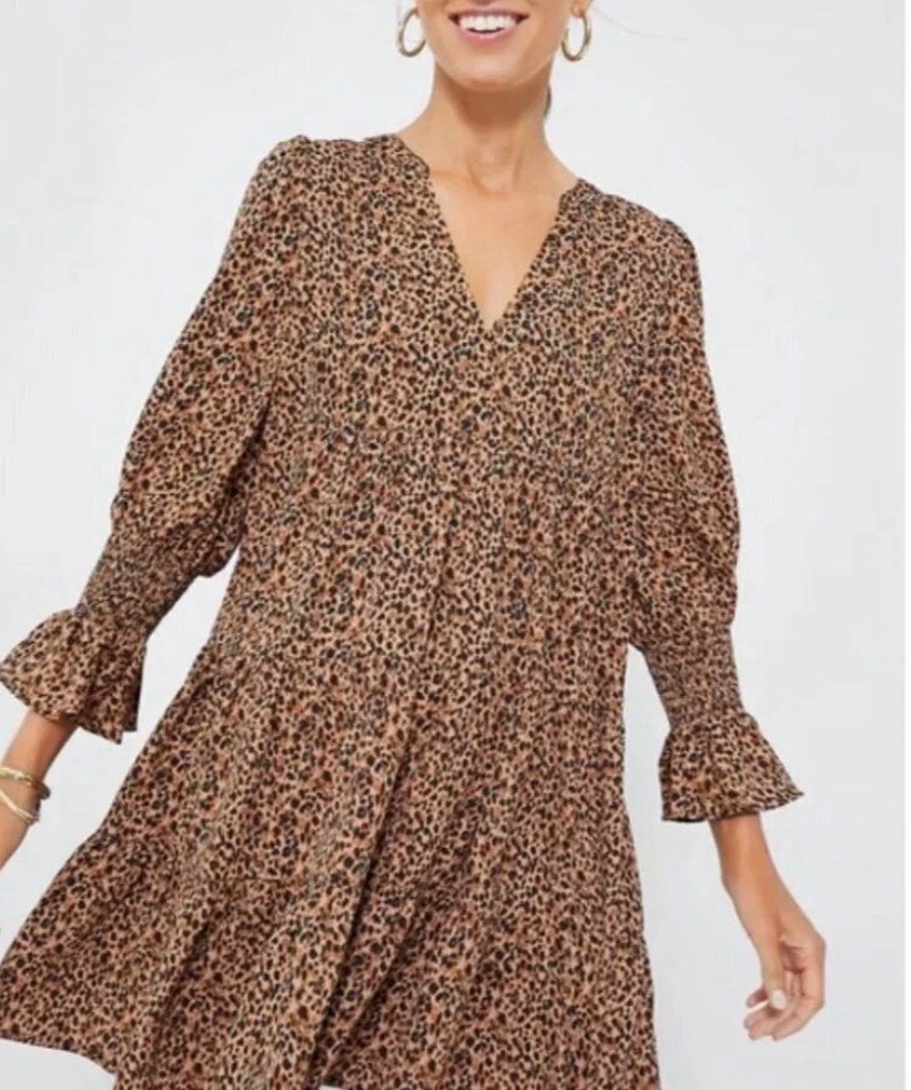 Pomander Place Tuckernuck Leopard Kenzo Mini Dress Size XL
