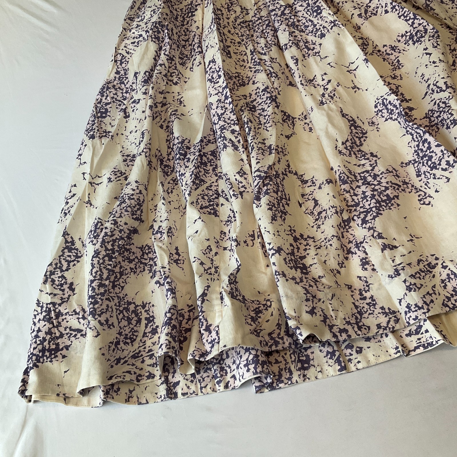 Aureta Open Back Sleeveless Maxi Dress Womens Size S Purple Lined Pockets Linen