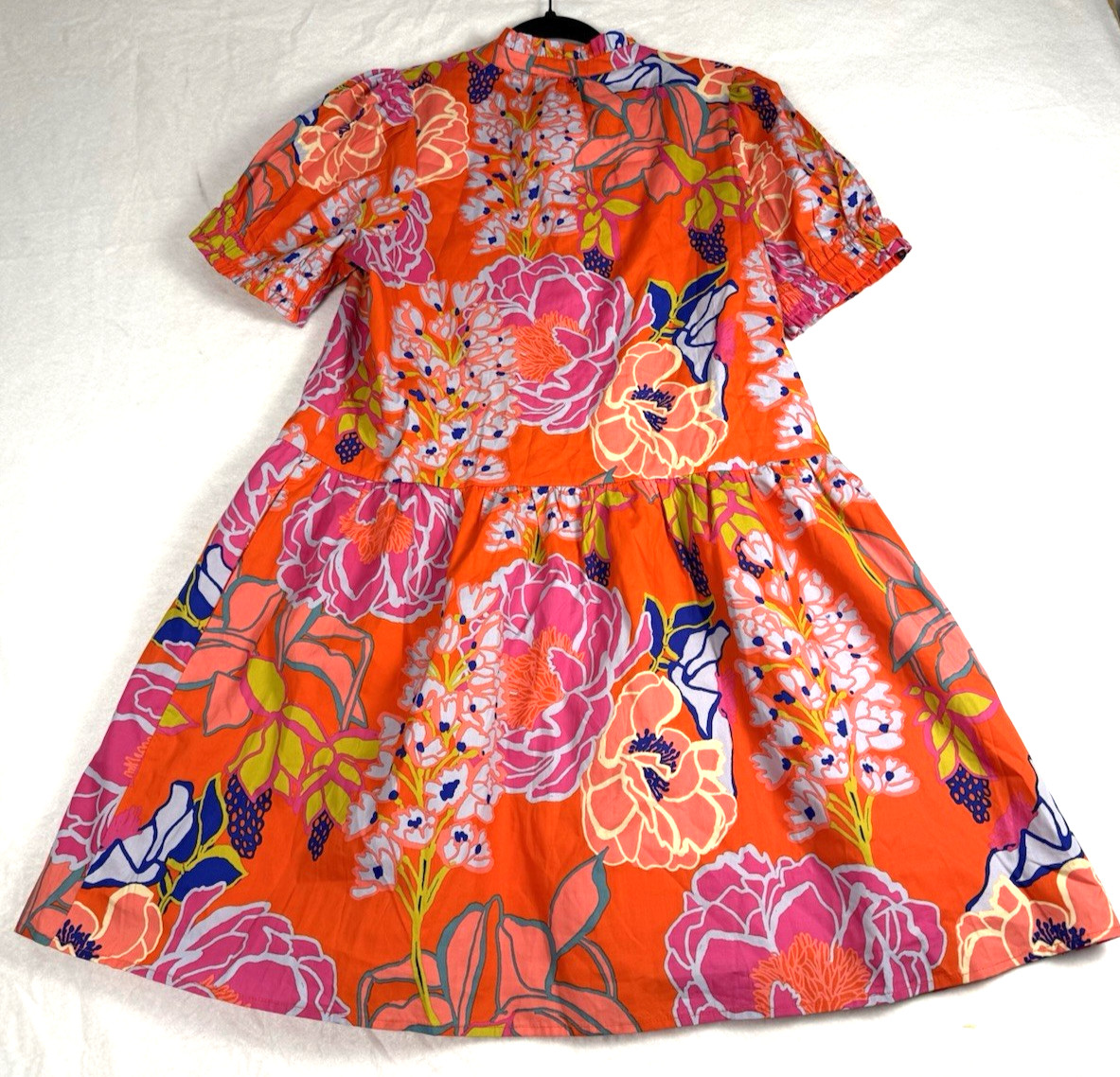Sugarlips Kahlia Tropics Aruba Smocked drop waist dress Size M Bright Beach NWT
