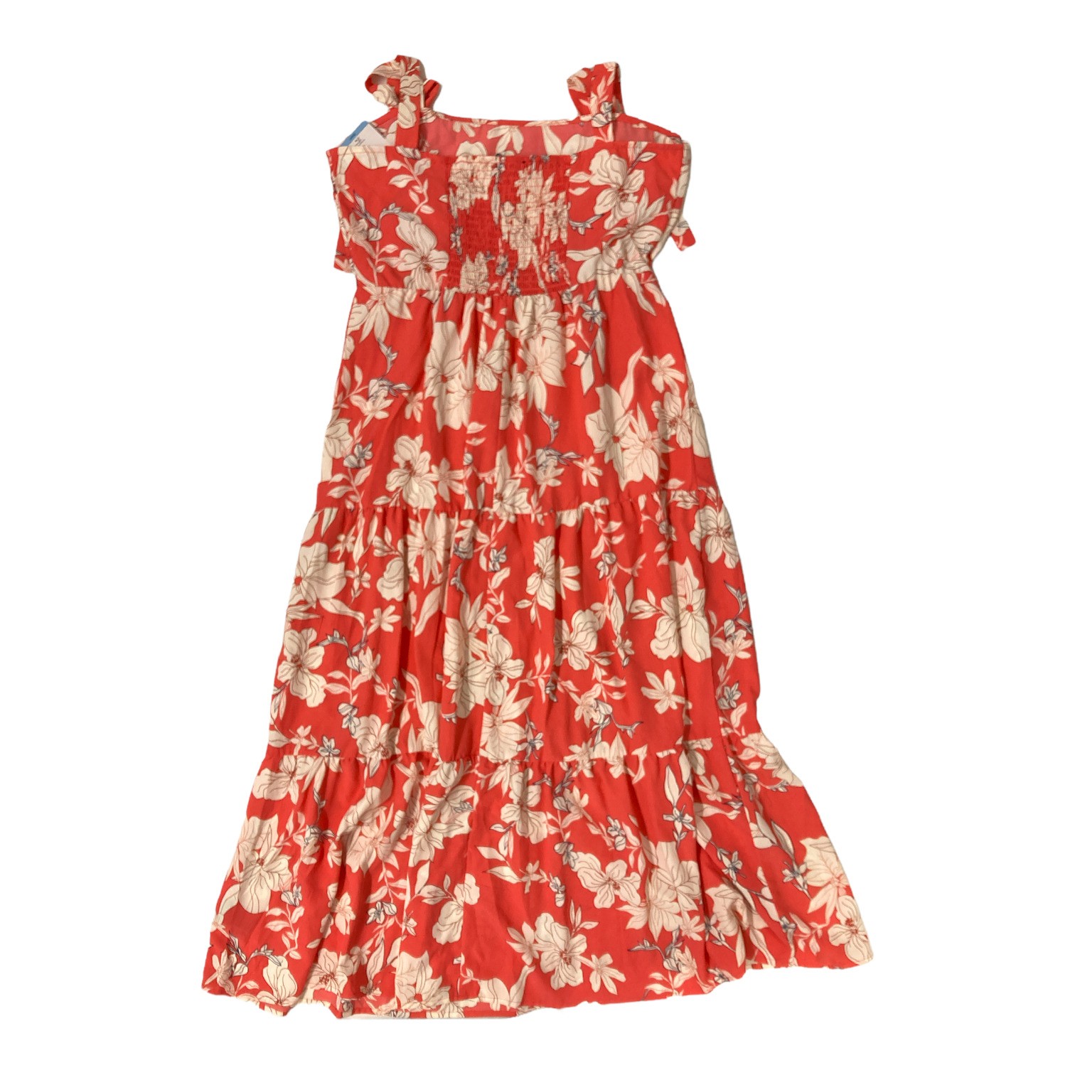 Social Standard Women’s 3 Tier Smocked Back Tied Maxi Sundress