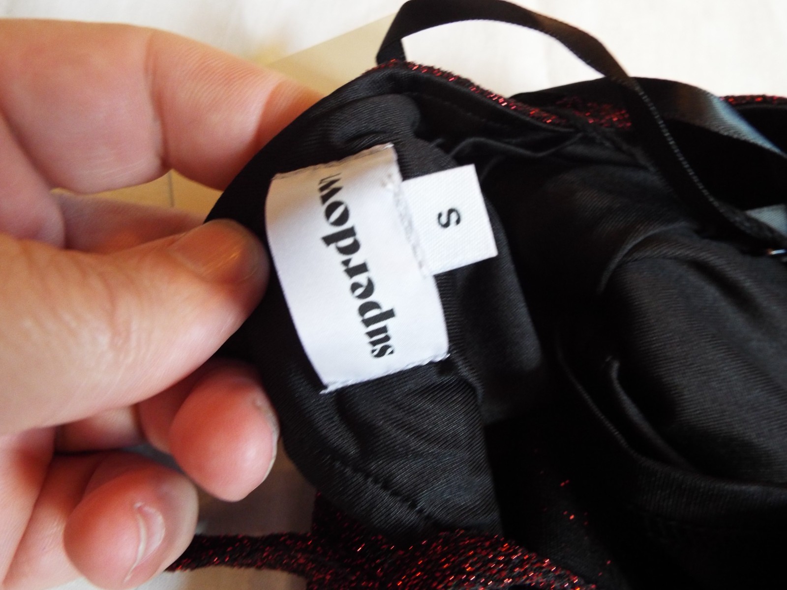 Super Down nikie maxie dress red Small new with tags in bag