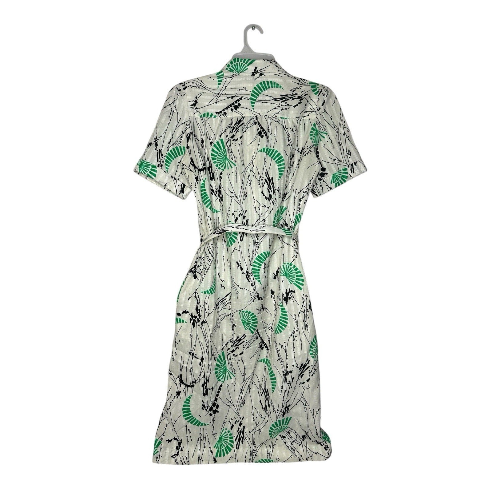 Vintage Schrader Sport New York Multicolor Lightweight Belted Midi Dress 10