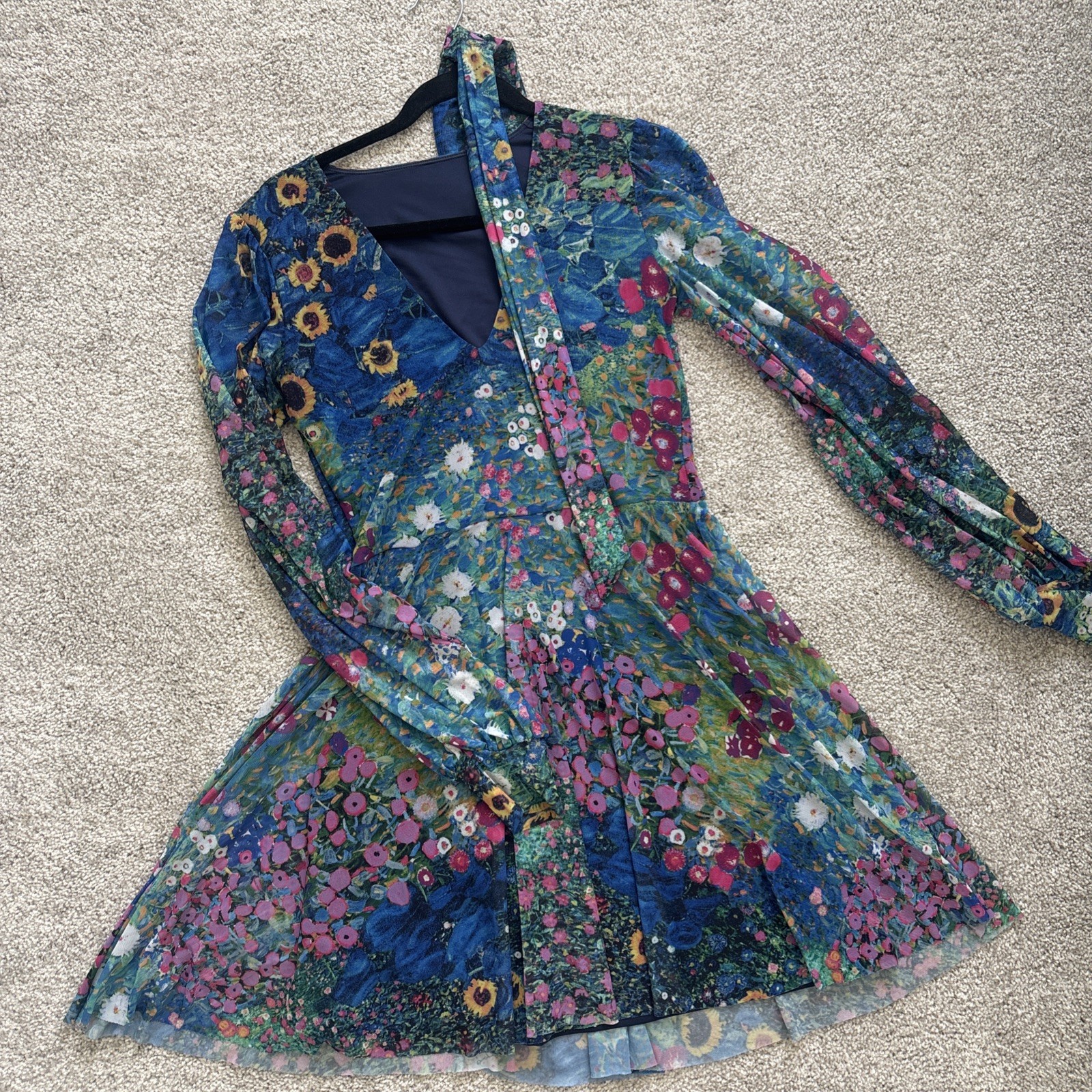 Blackmilk Clothing Monet Waterlilies Dress Women’s Size Medium